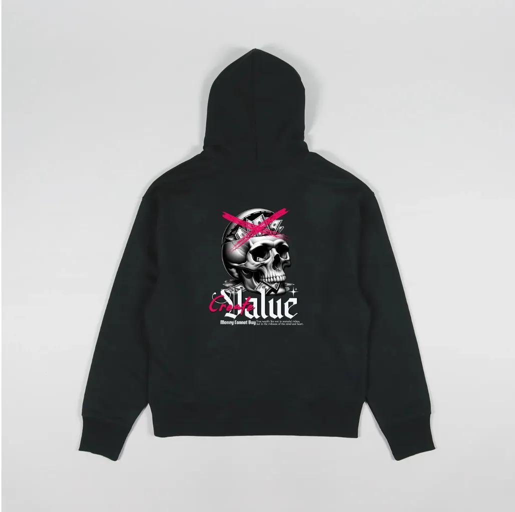 Aesthetic Desire Quote Hoodie, Minimalist Typography Sweatshirt, Retro Y2K Streetwear Graphic Top