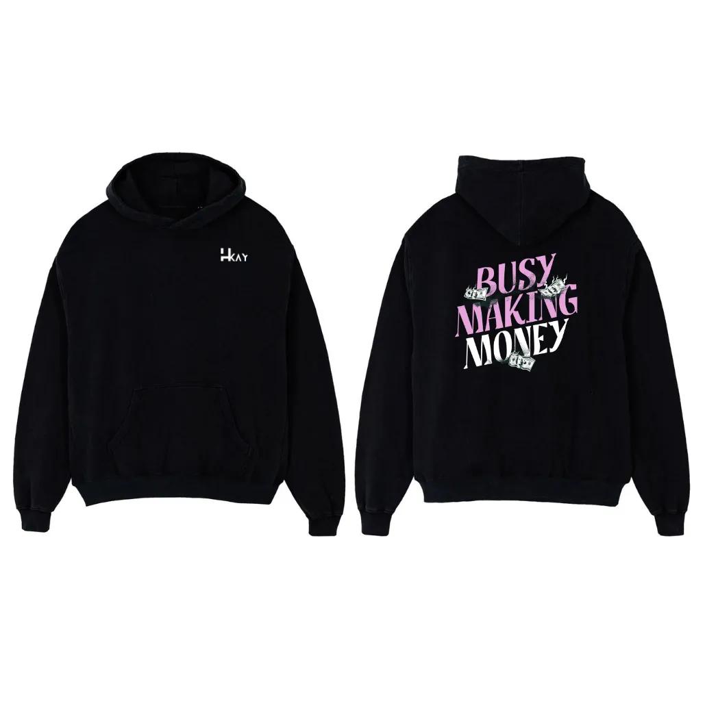 Unisex Oversized Streetwear Graphic Hoodie – Drop Shoulder Heavyweight Cotton Sweatshirt