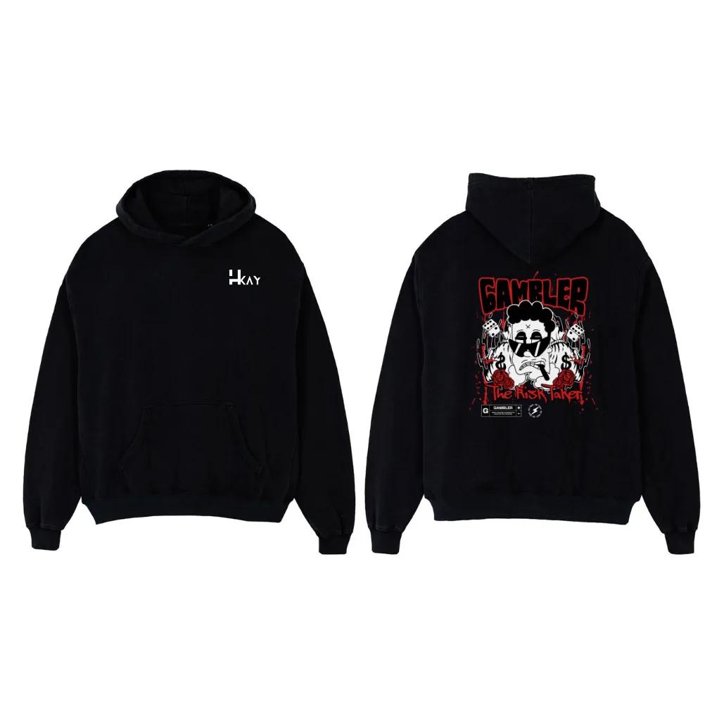 Unisex Drop-Shoulder Heavy Fleece Streetwear Hoodie