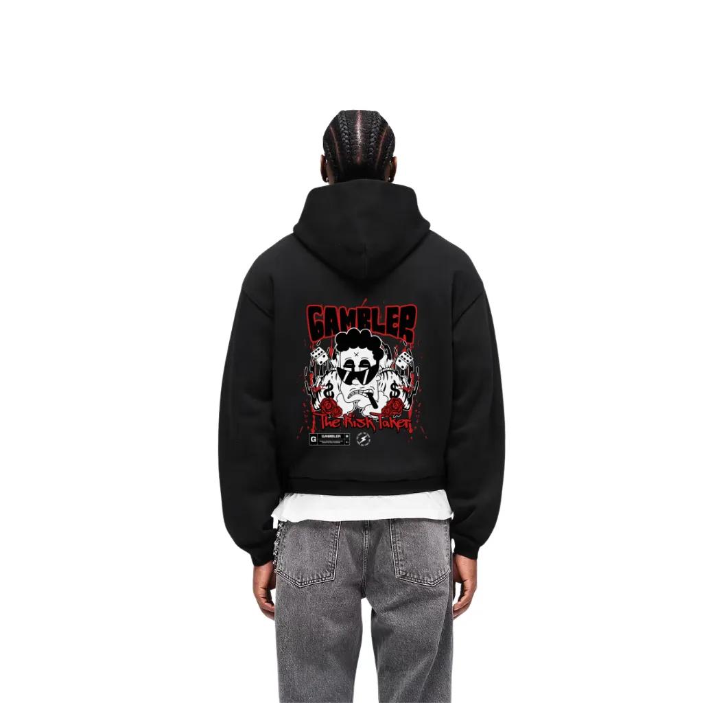 Unisex Drop-Shoulder Heavy Fleece Streetwear Hoodie