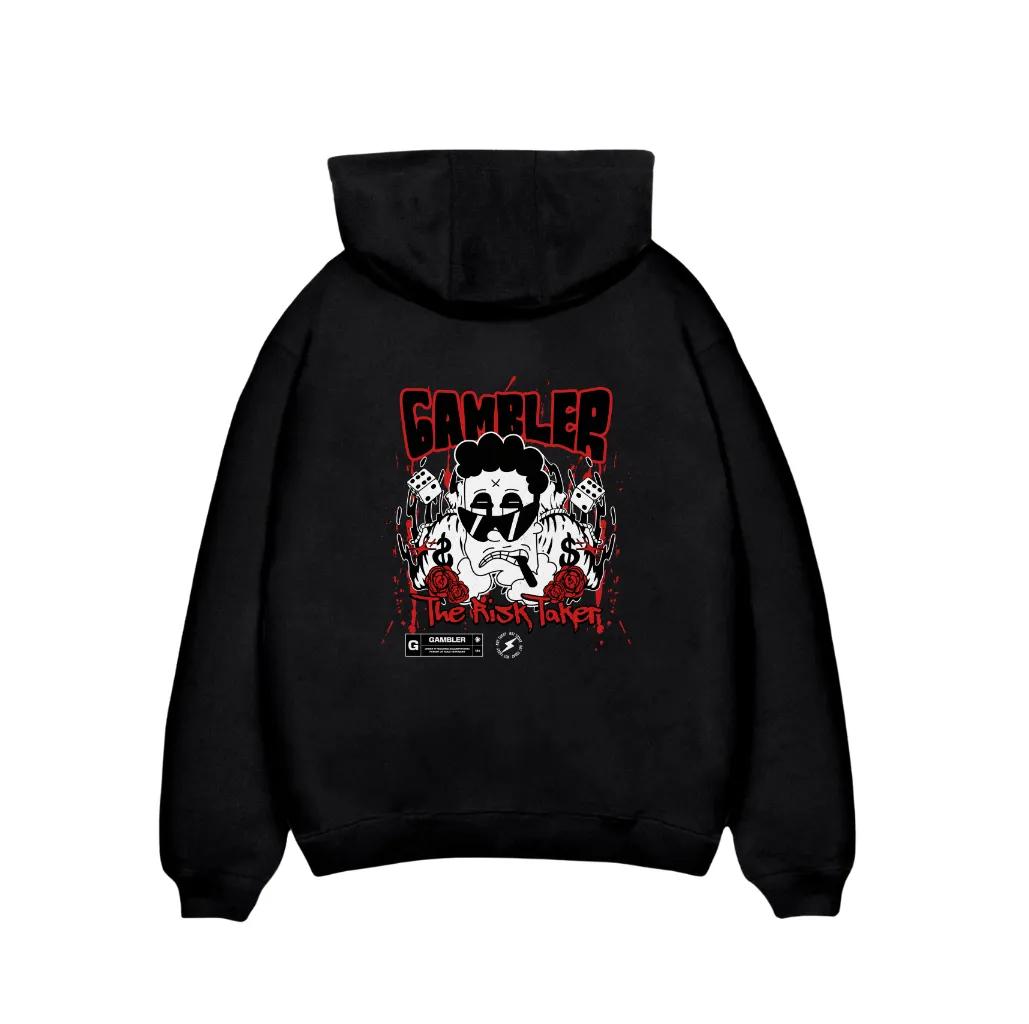 Unisex Drop-Shoulder Heavy Fleece Streetwear Hoodie