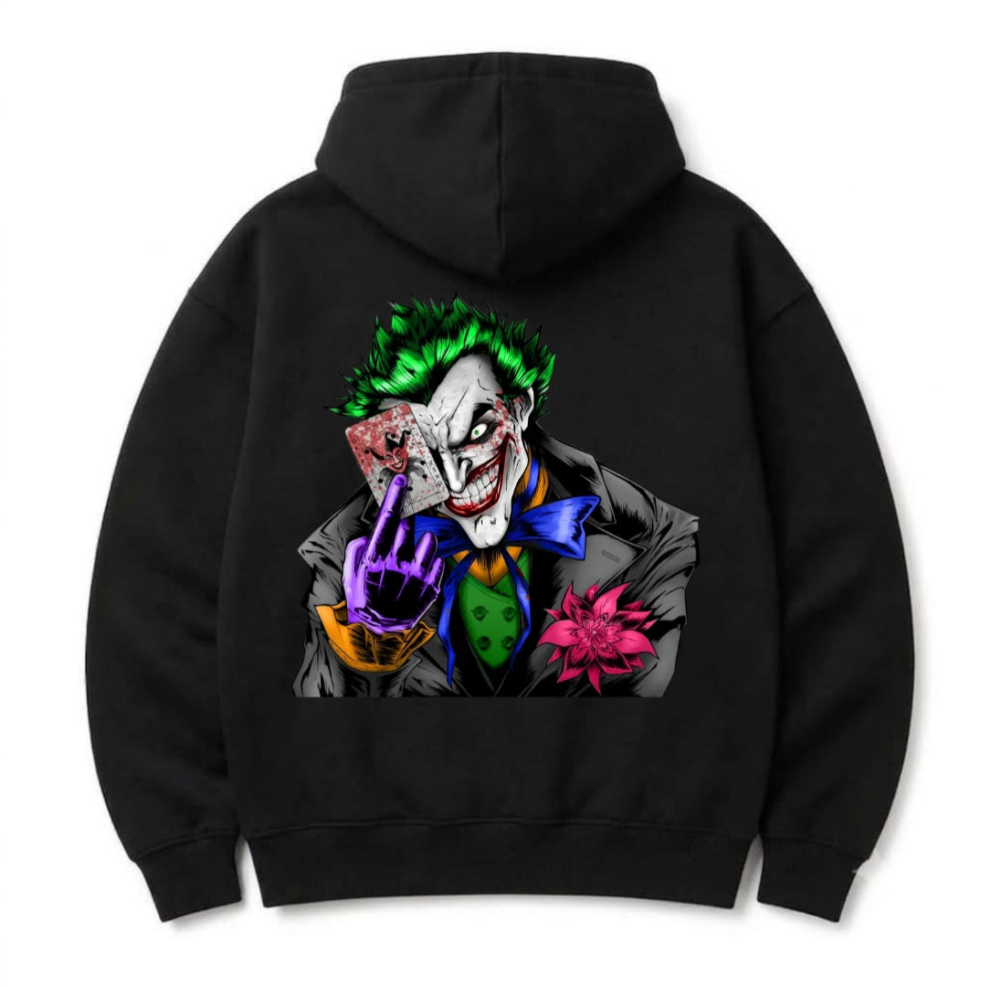 HKAY Premium Joker Card Graphic Hoodie