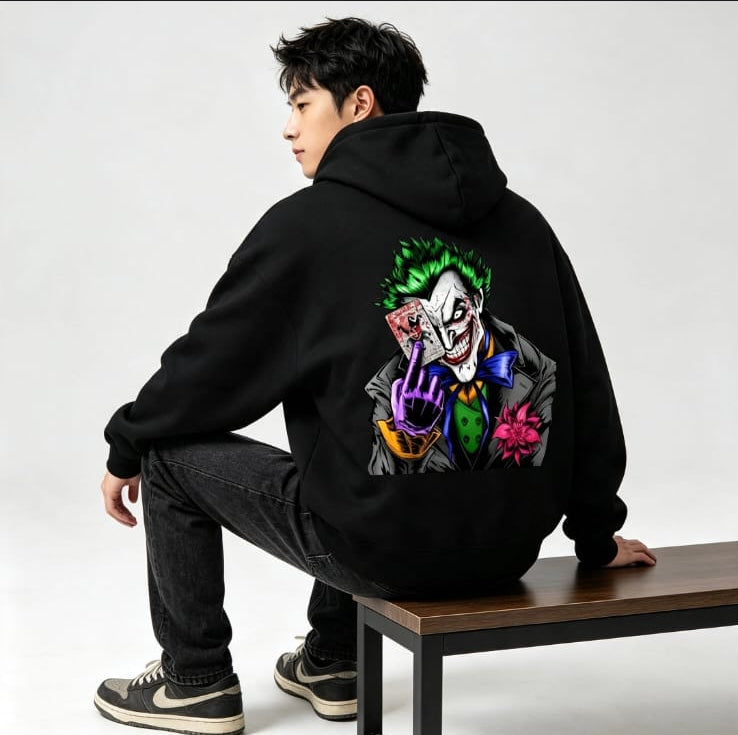 HKAY Premium Joker Card Graphic Hoodie