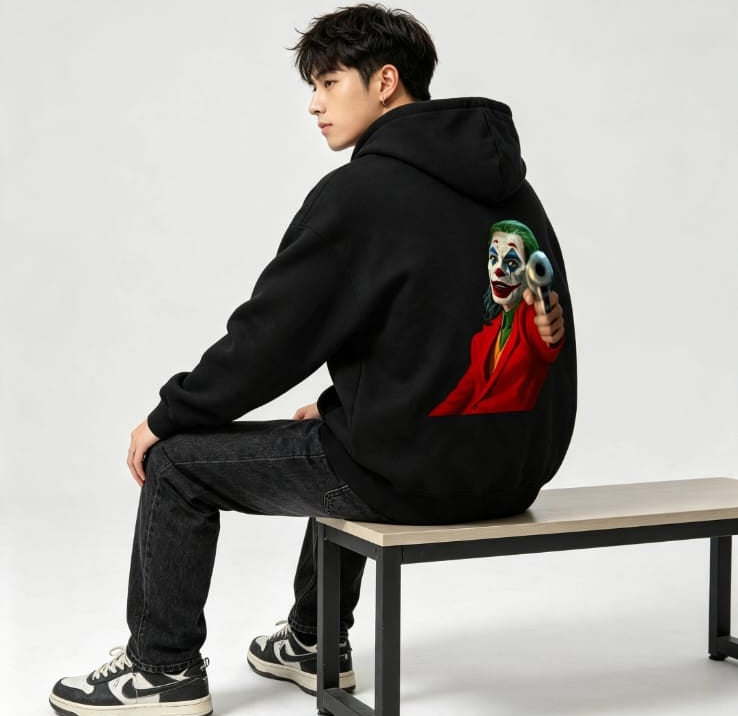 HKAY Premium Arthur Fleck Joker Graphic Hoodie