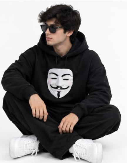 Anonymous Hacker Streetwear Oversized Hoodie