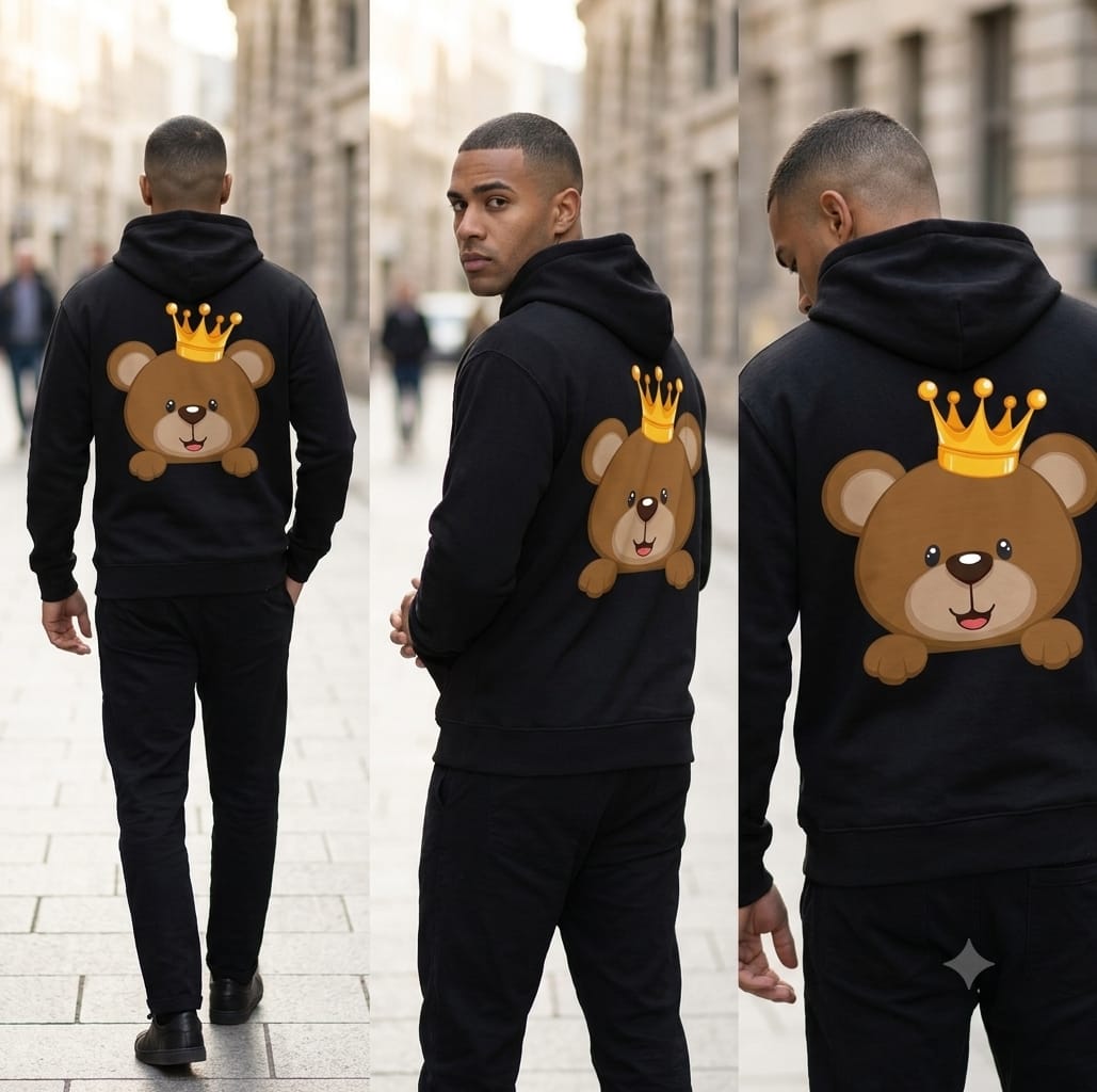 HKay Premium Crown Bear Hoodie