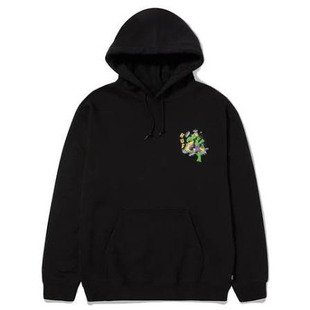 Incredible Hulk Graphic Print Black Oversized Hoodie | HKAY