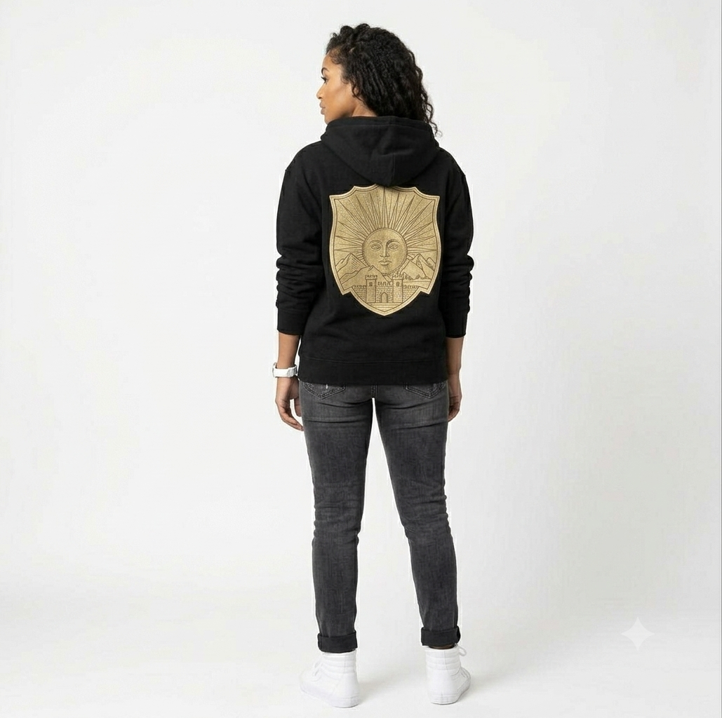 Crest of the Dawn Oversized Hoodie | Heavyweight Streetwear