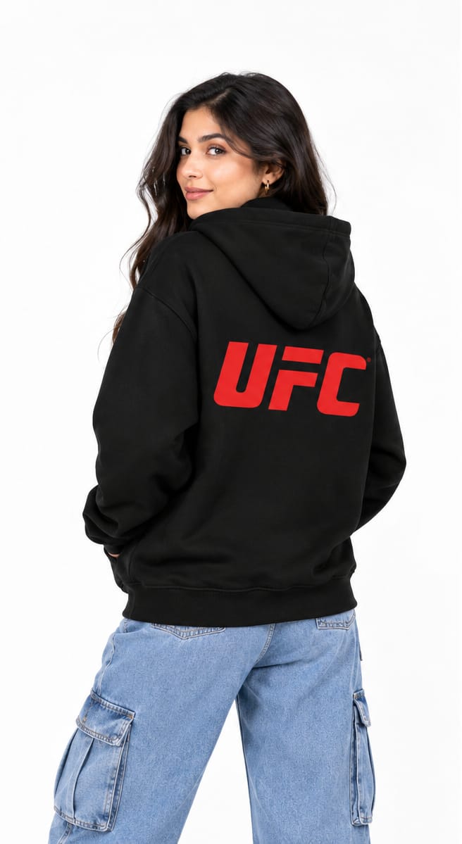 HKAY Premium UFCJet Black Hoodie