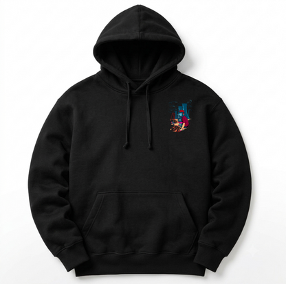 HKay Men's Black Toxic Graphic Hoodie – Dystopian Streetwear