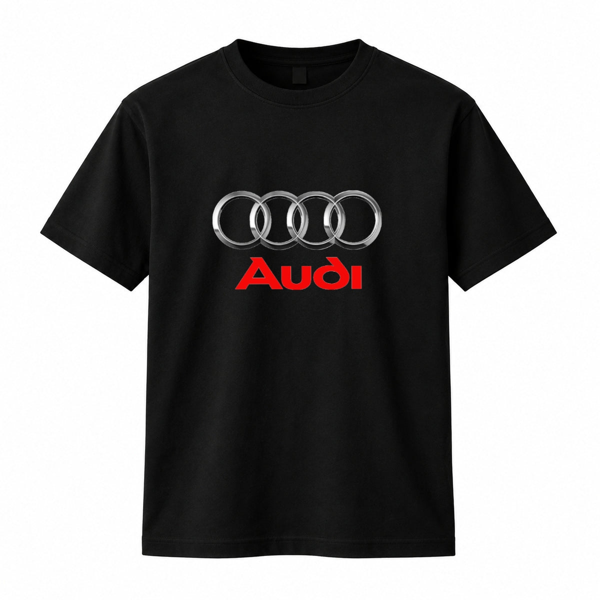 HKAY Premium Audi Rings Jet Black T-Shirt