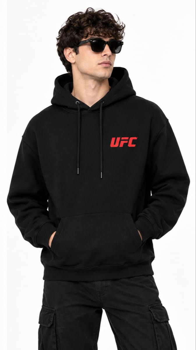 HKAY Premium UFCJet Black Hoodie