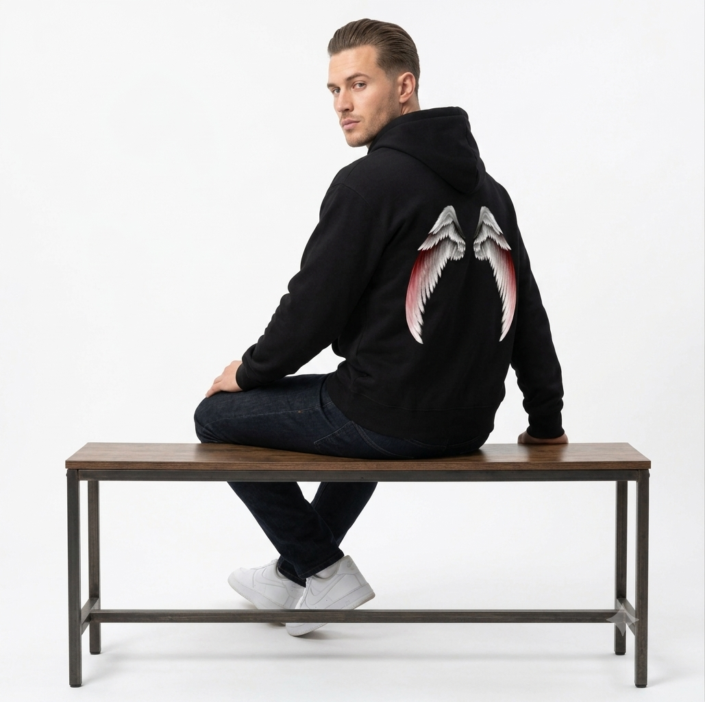 HKAY Premium Angel Wings Graphic Hoodie 🪽✨