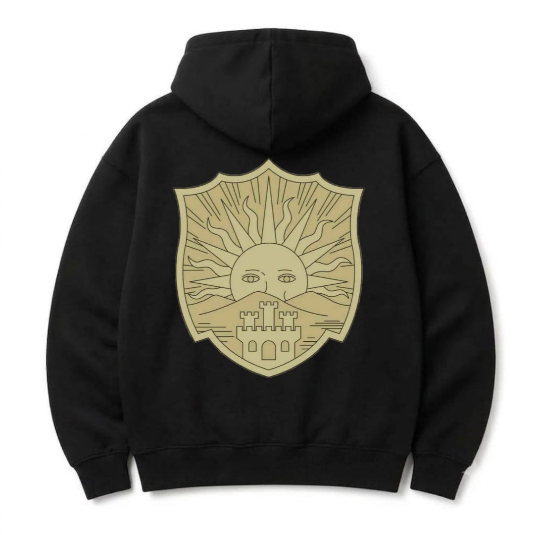 Crest of the Dawn Oversized Hoodie | Heavyweight Streetwear