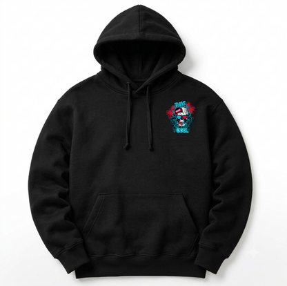 Men's Graphic Print Heavyweight Hoodie – Skull & Palm Design