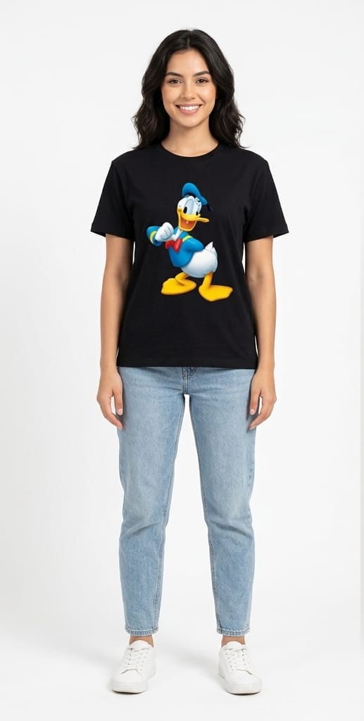 HKAY Premium Vintage Duck Jet Black 200 GSM T-Shirt
