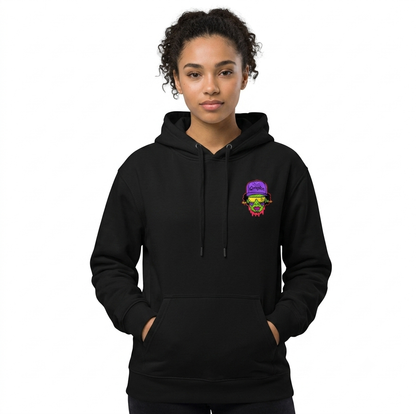 HKAY Premium Graphic Oversized Black Hoodie – Streetwear Edition