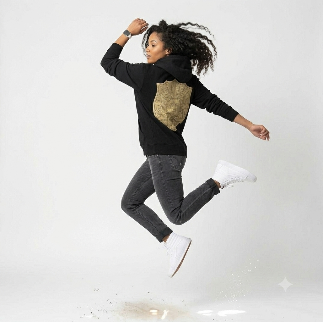 Crest of the Dawn Oversized Hoodie | Heavyweight Streetwear