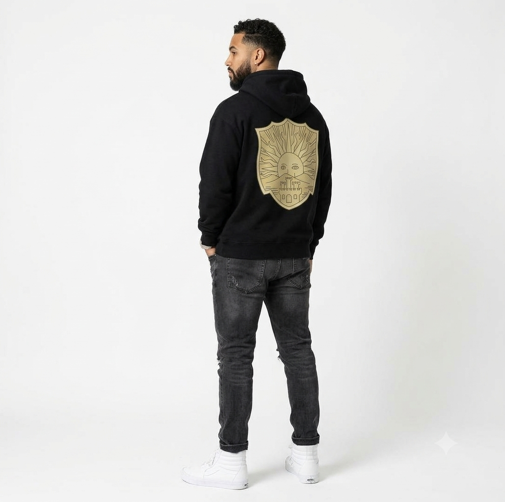 Crest of the Dawn Oversized Hoodie | Heavyweight Streetwear