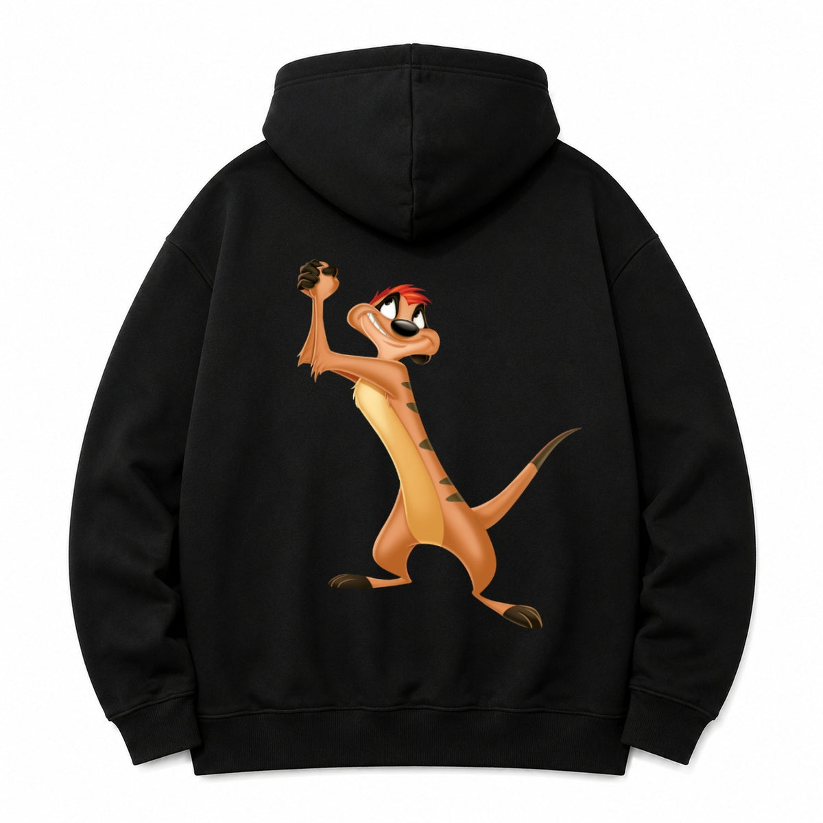 HKAY Premium Cheeky Meerkat Jet Black 320 GSM Hoodie