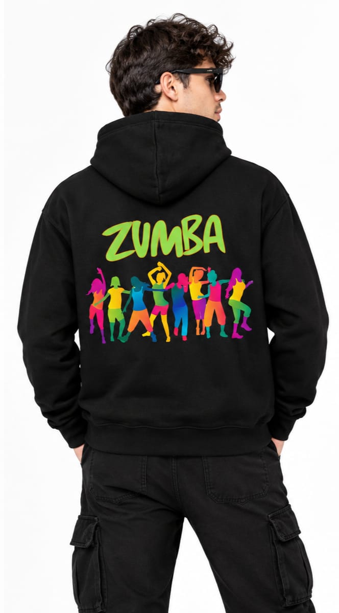 HKAY Premium Zumba Squad Jet Black 200 GSM T-Shirt